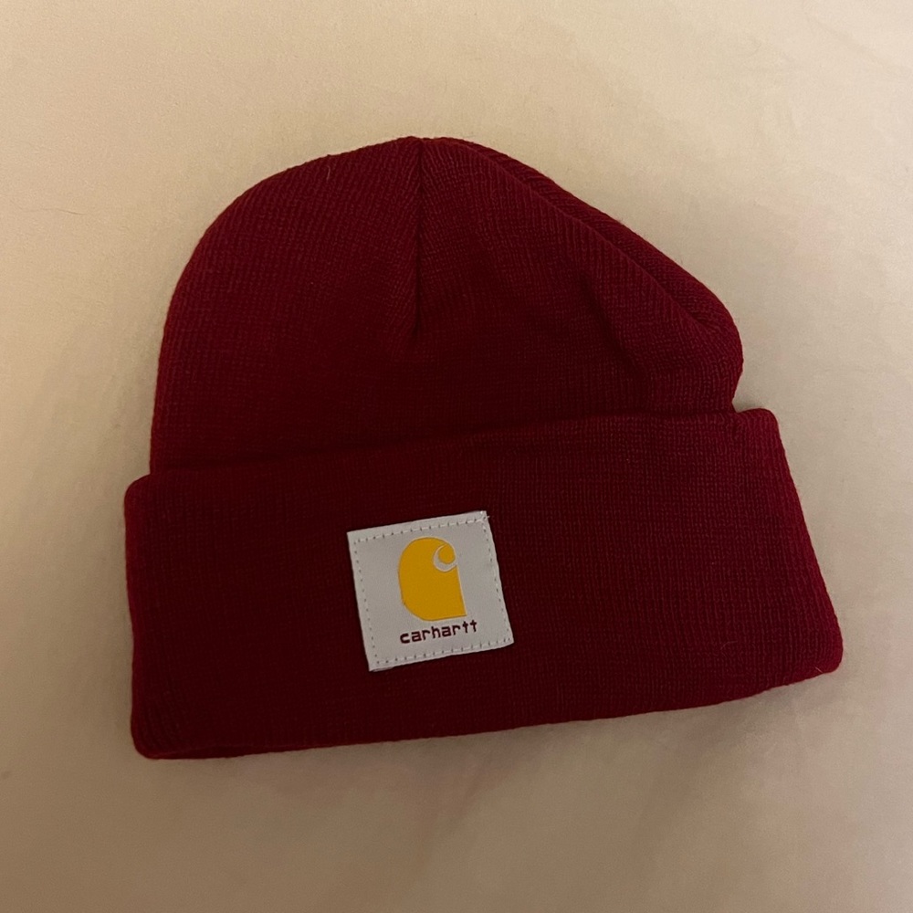Red Carhartt beanie